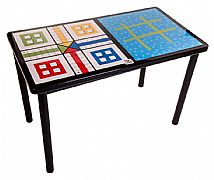 שולחן משחק כפול איקס עיגול +לודו 110/60
